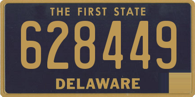 DE license plate 628449
