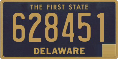 DE license plate 628451