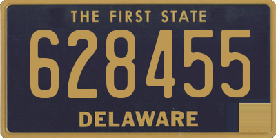 DE license plate 628455