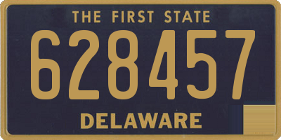DE license plate 628457