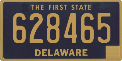 DE license plate 628465