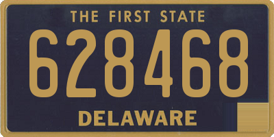 DE license plate 628468