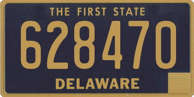 DE license plate 628470