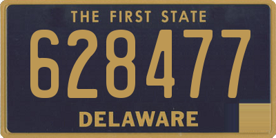 DE license plate 628477