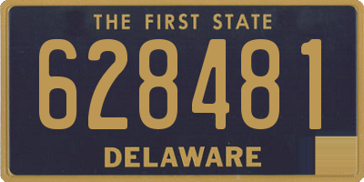 DE license plate 628481
