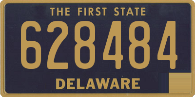 DE license plate 628484
