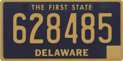 DE license plate 628485