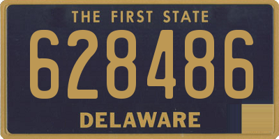 DE license plate 628486