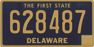 DE license plate 628487