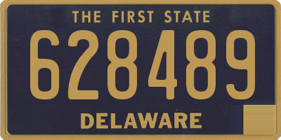 DE license plate 628489
