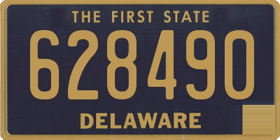 DE license plate 628490