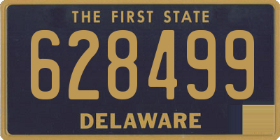 DE license plate 628499
