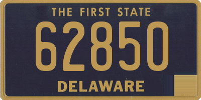 DE license plate 62850