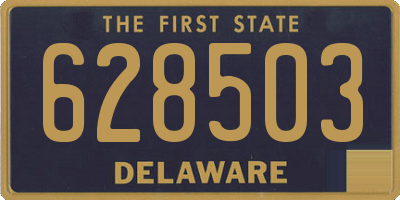 DE license plate 628503