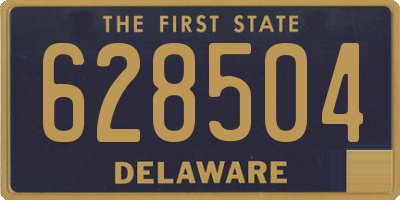 DE license plate 628504