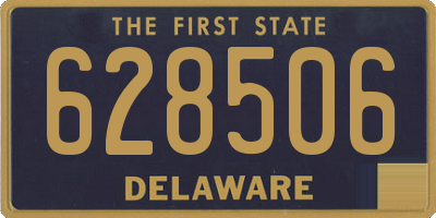 DE license plate 628506