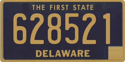DE license plate 628521
