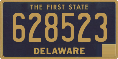DE license plate 628523