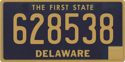 DE license plate 628538
