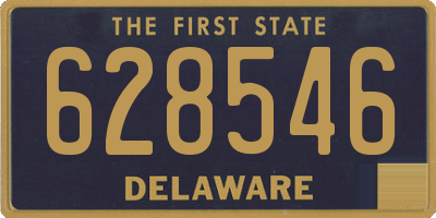 DE license plate 628546