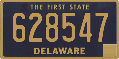 DE license plate 628547