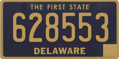 DE license plate 628553