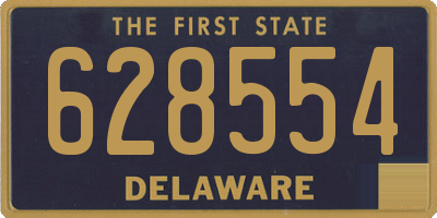 DE license plate 628554