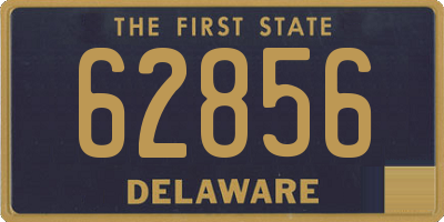 DE license plate 62856