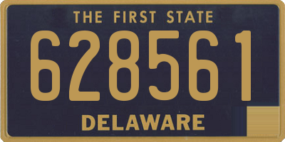 DE license plate 628561