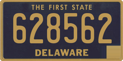 DE license plate 628562