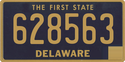 DE license plate 628563