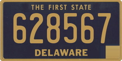 DE license plate 628567