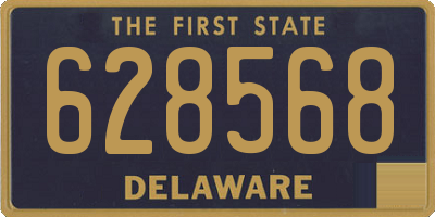 DE license plate 628568