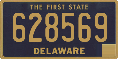 DE license plate 628569