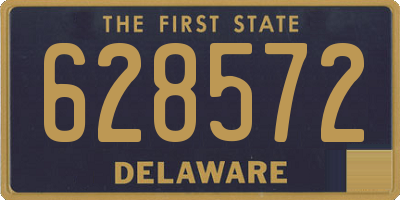 DE license plate 628572