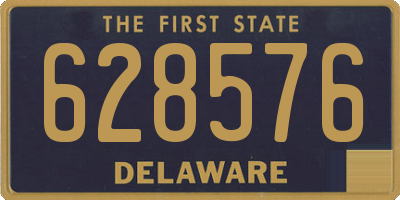 DE license plate 628576