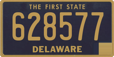 DE license plate 628577