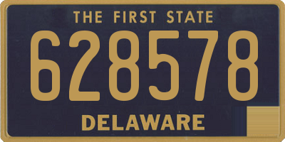 DE license plate 628578