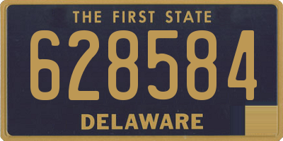 DE license plate 628584