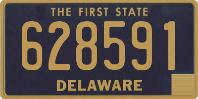 DE license plate 628591