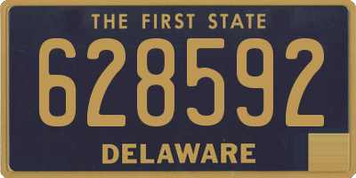 DE license plate 628592