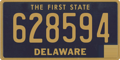 DE license plate 628594