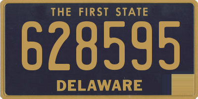 DE license plate 628595