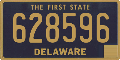 DE license plate 628596