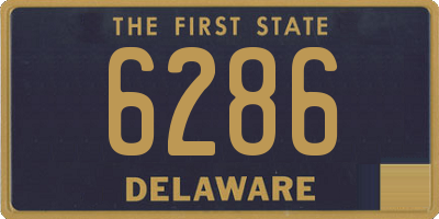DE license plate 6286