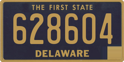 DE license plate 628604