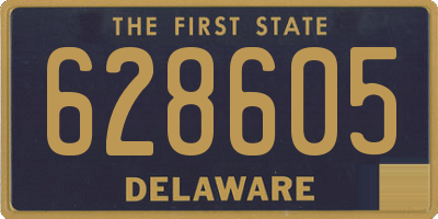 DE license plate 628605