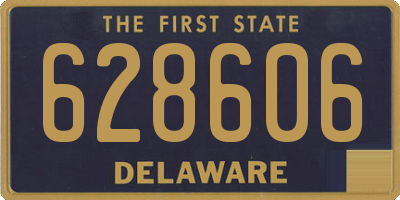 DE license plate 628606