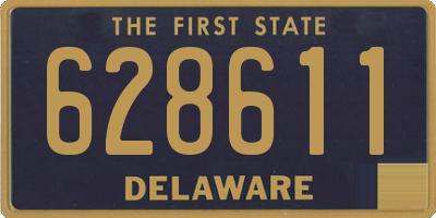 DE license plate 628611