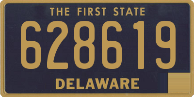 DE license plate 628619